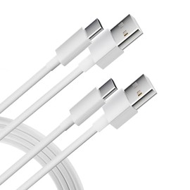 6ft USB-C Charger Cable 2-Pack Fast Charging Durable & Tangle-Free Compatible with Phones/Tablets