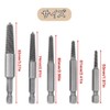 YFFSFDC Screw Extractor, Set of 5, Screw Removal, Broken Screws,