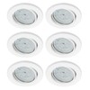 Trango 6 Pack Recessed Spotlights 6729-066MO Recessed Ceiling Light in