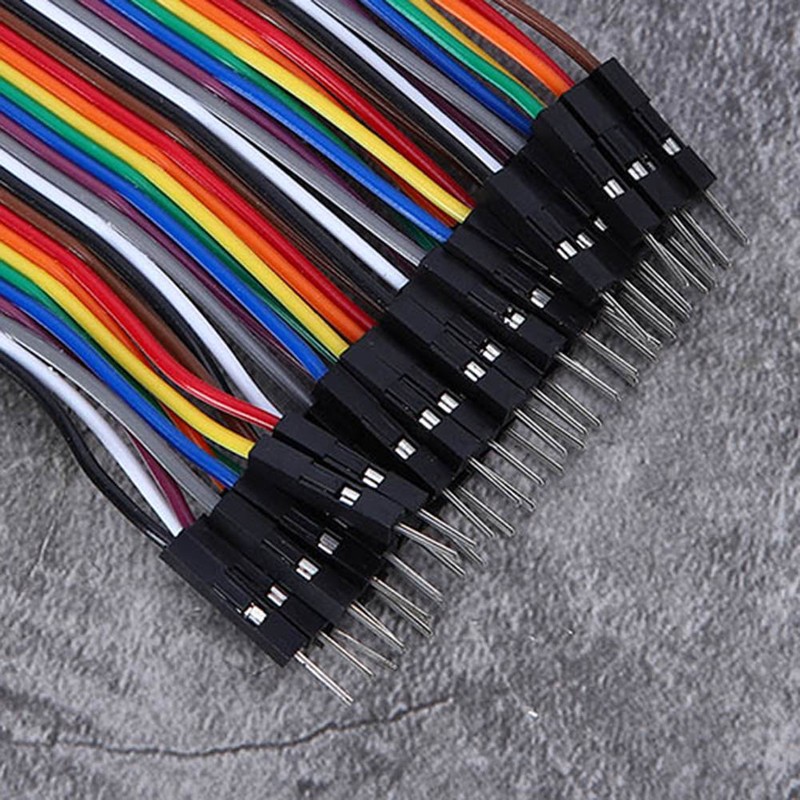 10Pcs Jump Wire Plastic Male to Female Connecting Cable for