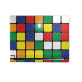 MightySkins Carbon Fiber Skin Compatible with Alienware M18 R1 (2023) Full Wrap Kit - Puzzle Cube | Protective, Durable Textured Carbon Fiber Finish | Easy to Apply & Change Styles | Made in The USA