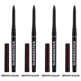 Avon NEW Avon Glimmerstick Retractable Diamonds Eyeliner -BROWN SUGAR 0.35g /Set of 4