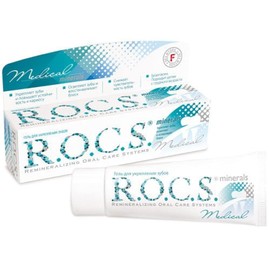 R.O.C.S. Pasta de dientes remineralizante en gel con minerales médicos ROCS, 45 ml