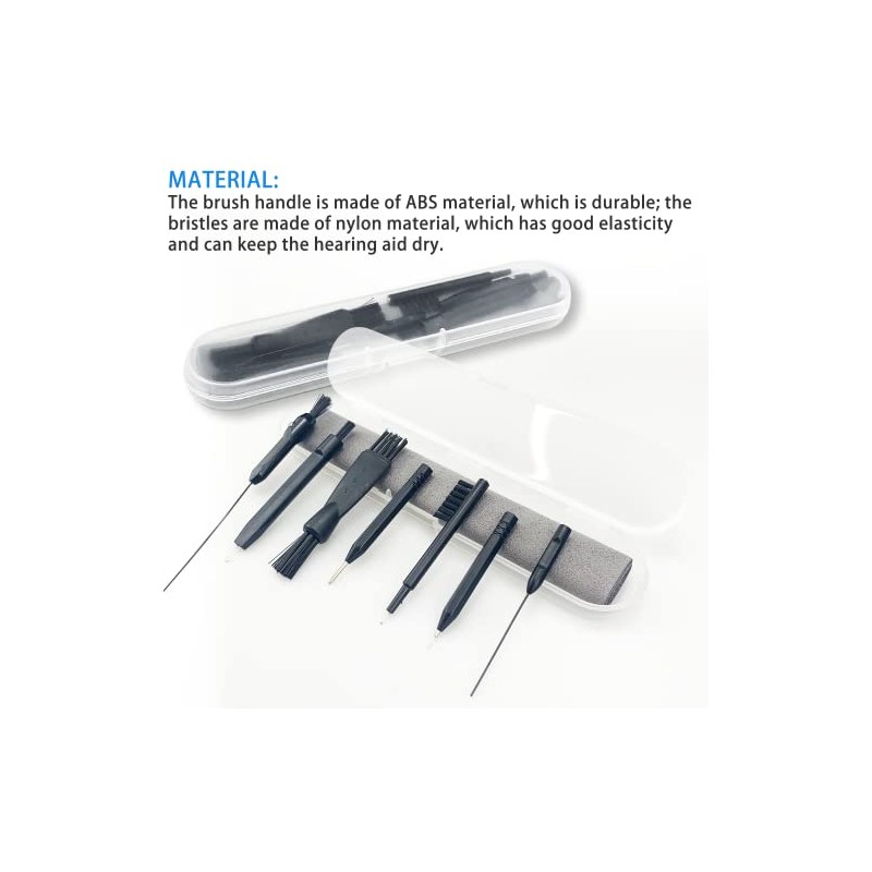 8Pcs Hearing Amplifier Cleaning Brushes,Hearing Aid Brushes Wire for Cleaning,