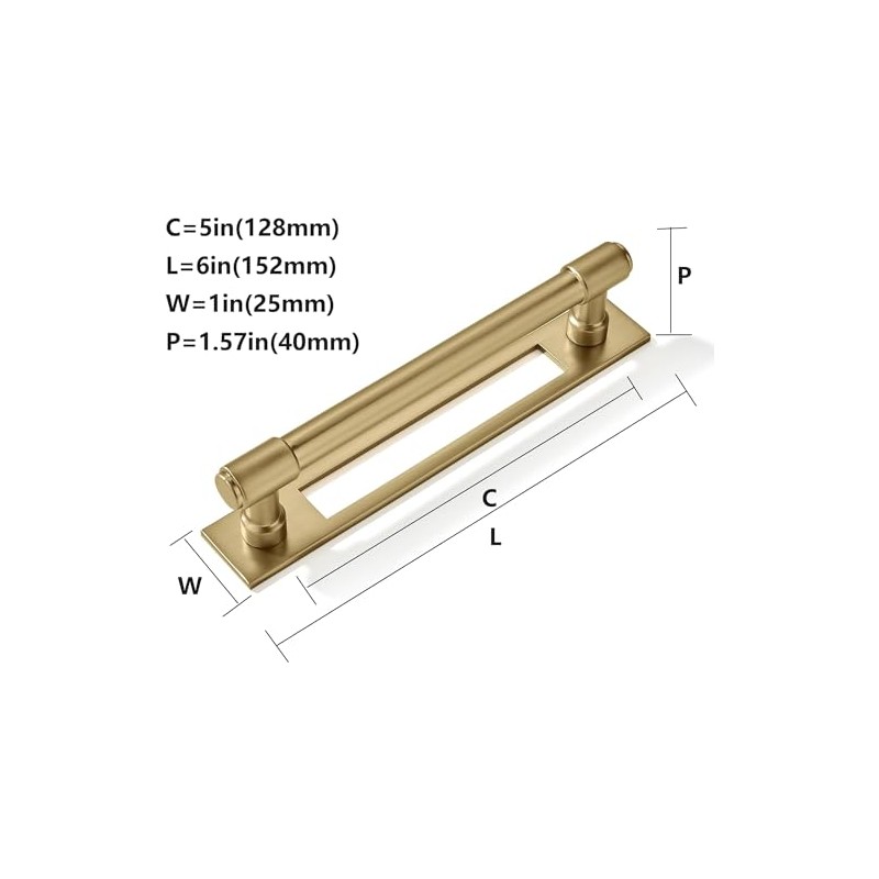 khtumeware 6 Pack Matte Black Hand Rail Bracket Heavy Duty