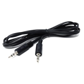 DRUT 1m 3.5mm to 3.5mm Aux Cable Audio Lead Stereo Headphone Mini Jack Male to Male Auxiliary Cord Compatible with Car Audio, TV, PC, Tablet, Laptop, MP3, Speaker (Black Nickel Connectors, 3.3ft.)