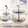 Ouseen 2-Tier Fruit Basket with Bird Nest Design - Charming