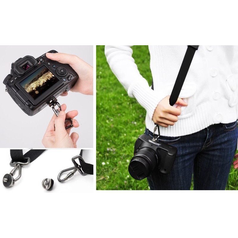 Camera sutorappuadaputa- Carabiner with 1/Tripod Screw for