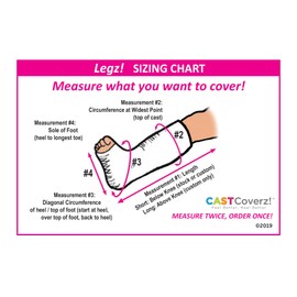 CastCoverz! Fleece Leg Cast Cover - Black - Small - Below The Knee - Warm, Soft Fabric Cast Cover for Warmth - Made in USA