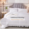 Andency White Oversized Super King Plus Comforter Set, 3 Pieces
