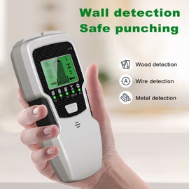 Stud Finder Wall Scanner 5 in 1 Electronic Stud Detector with HD LCD Display Used for Detecting Wood Metal Wire with Warning Function