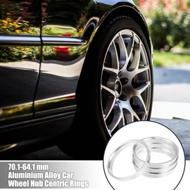 X AUTOHAUX 4 pieces 70.1 mm aluminium alloy car hub central rings 64.1 mm
