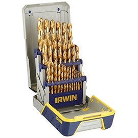 Irwin Tools IRWIN Drill Bit Set, Titanium Nitride Coated, 29-Piece (3018003)