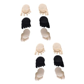 Ipetboom 2 Sets Half Palm Socks Breathable Cotton Toe Topper Socks for Low Cut Shoes Comfortable Fit for Women