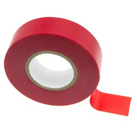 PVC Electrical Wire Insulation/Insulating Tape, 19 mm x 20 m, Red [20 Metres/19 mm x 20 m]