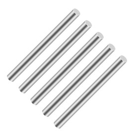 5PCS 304 Stainless Steel Round Rods, iMeistek 100mm Length Diameter 8mm Metal Solid Shaft Lathe Bar Stock for Home, Gardening Decoration,Industry Machinery, DIY Crafts