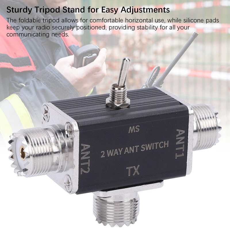 2 Way CB HAM Aluminum Alloy Antennae Coaxial Switch, 100W