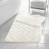 HomeSpace Direct Blocks Non- Slip Memory Foam Bath Mat/Toilet Mat