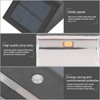 Solar Powered PIR Motion Sensor 2 LED Path Wall Light