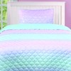 Tadpoles Girls Mermaid Pattern Quilt Set, with 1 Twin Size