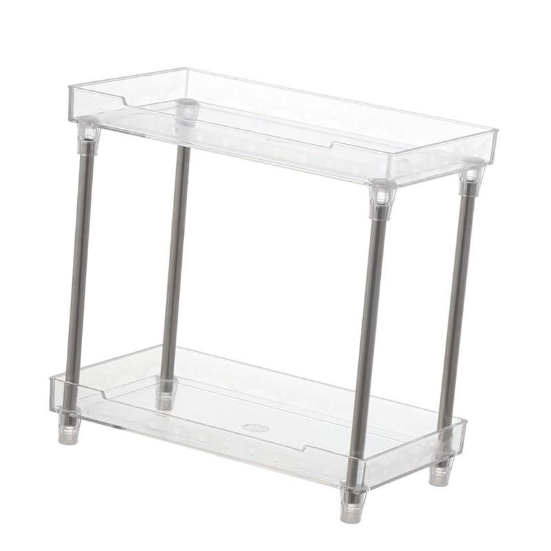 Makeup Organizer Rack Detachable Cosmetic Storage Shelf with Clear Acrylic
