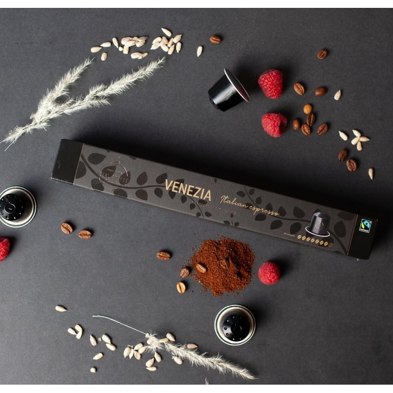 Strong Coffee Variety Pack: 100 Nespresso Compatible Pods. Test-Winning Capsules.