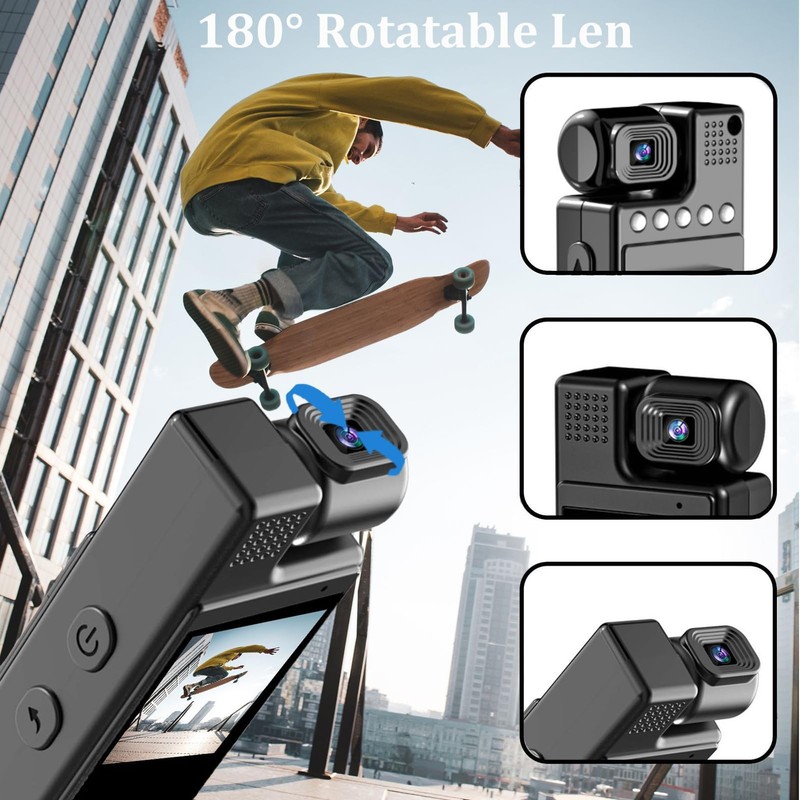 Body Camera, 4K Body Worn Cam Body Camera with Video