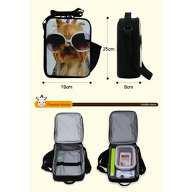 Generic Cute Dog Print Lunch Bags for Girls School Lunch Container for Chidren Boys Lunch Cooler Bags
