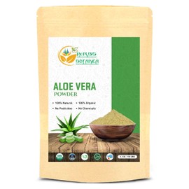 Herbs Botanica Aloe Vera Powder Organic Powder for Hair Growth Root Ayurvedic Dried Aloe Vera Powder 5.3oz | 150g Pack | Aloe Barbadensis | Vegan | GMP Certified | NO GMO