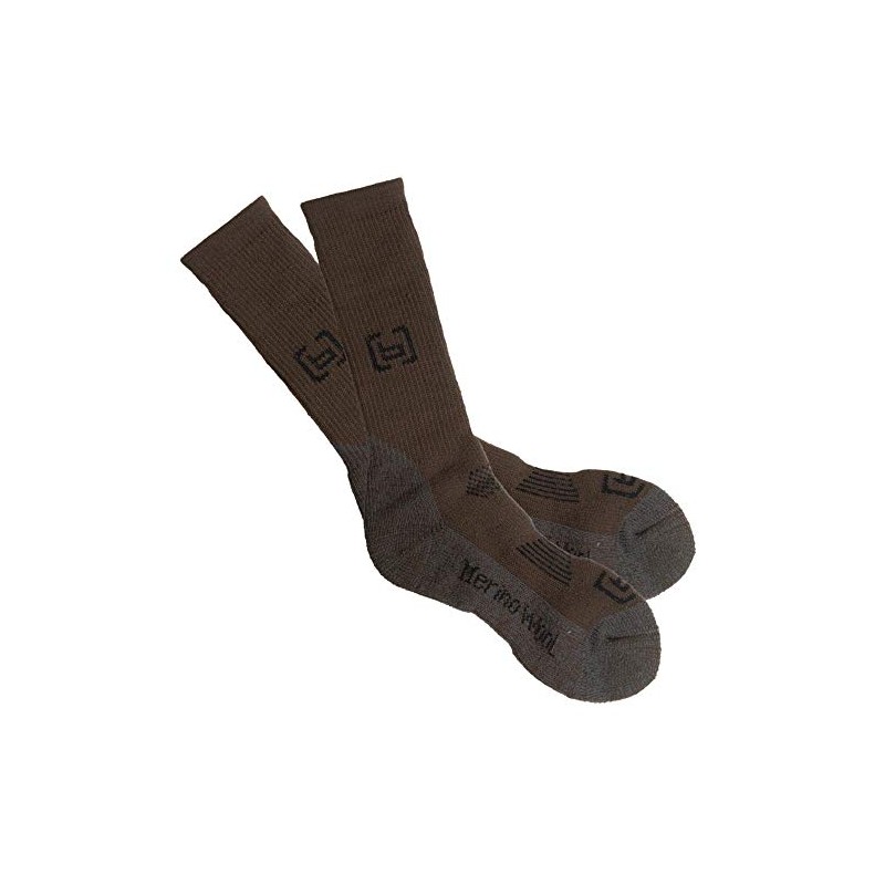 Banded Base Heavyweight Calf Length Merino Wool Sock