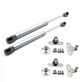 DOJA Barcelona Gas Strut | 60N | 2 Pack Gas Strut Absorbers | Shock Absorbers | Hydraulic Gas Spring for Kitchen Doors | Kitchen Cabinet, Bathroom, Office, Caravan, Caravan Bracket