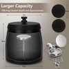 Alyvisun Desktop Trash Container Tray, Stainless Steel Desk Ash Can