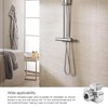 2 Pieces Adjustable Shower Mixer Adapter, AMONENZ Shower Head Adapter,