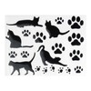 KOYOKOMA 3D Sticker Cat Paw Car Sticker Accessory Cat Car