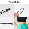 Pankousa 2PCS Adjustable Shirt Tuck Band Women,Stretchy & Invisible Shirt