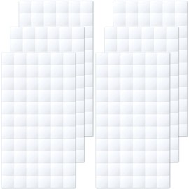 Joez Wonderful 6 Sheets Foam Adhesive Squares, 396 Pcs Total Double Sided Self Adhesive Dots, Precut Squares Strips Foam Tape for DIY Arts & Crafts (0.47in/12mm)