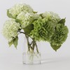 Clycaloor 6 Pcs Green Hydrangea Flowers Bouquets Silk Hydrangea Flowers