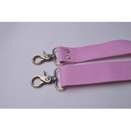 Wento 1pcs 31''-57'' Adjustable Webbing Shoulder Cross Bag Strap,Band Width 1.18 inches,Replacement Cross Body Purse Straps,Canvas Adjustable Purses Straps WTD34 (Pink)…
