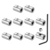 PATIKIL 7mm Hole Wire Rope Clips Set, 10 Set 304