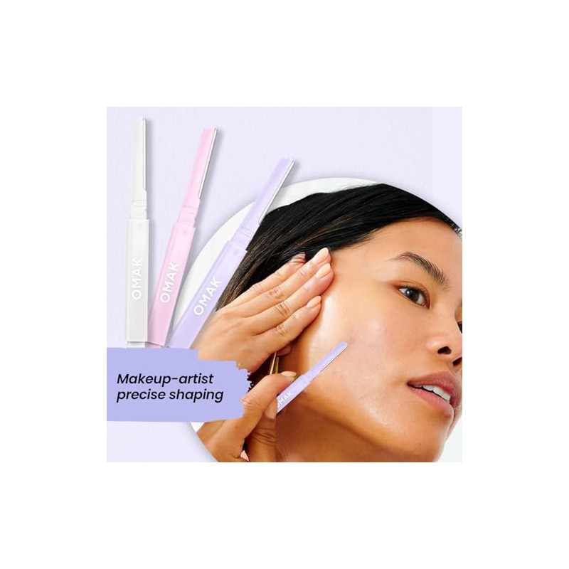Generic Maquinilla de afeitar facial de doble punta para mujer