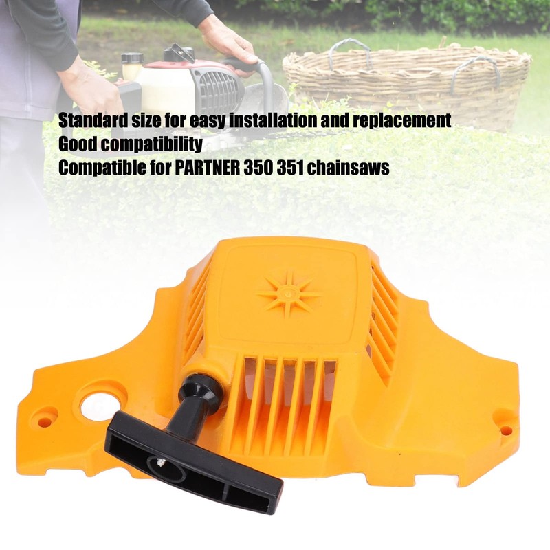 Rewind Recoil Pull Starter for Partner 350 351, Chainsaw Rewind