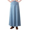 Maxi falda para mujer, ultra suave, ligera, ajustada a la