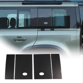 Car Rear Window Glass Decor Cover Compatible with Land Rover Defender 110 130 2020-2024 Rear Door Window Decals Glass Panel Cover Trim Exterior Decoration Accessories
