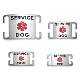 Leash King Surgical Stainless Steel K9 Pet ID Jewelry Tag - Slide on Dog Collar or Harness Quickly and Securely – No Noise, Durable - Stylish & Comfortable - Perfect for Dogs & Cats/Small