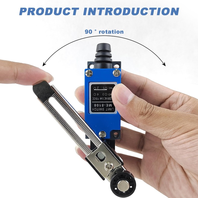 4 Pieces Limit Switch, Adjustable Roller Arm, Adjustable Limit Switch