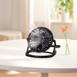 Desk Fan - 4-Inch Portable Quiet Air Cooling Electric Fan,Small Cooling Fan, Air Cooling Electric Fan, Small USB Desk Fan for Home Office Bedroom Dorm Indoor Outdoor Summer