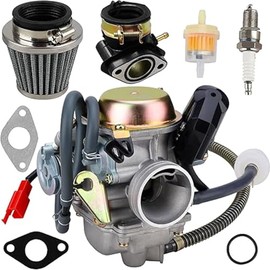 Carburetor with Air Filter Replacement for 4 Stroke GY6 Engines 125cc 150cc 152QMI 157QMJ