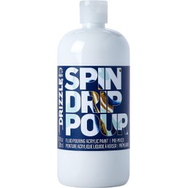 FolkArt, Cloud 9 17.6 fl oz High Gloss Finish, 50381 Drizzle Premium Pre-Mixed Acrylic Fluid Pouring Paint in Assorted Colors, Perfect for Indoor and Outdoor Arts and Crafts Projects