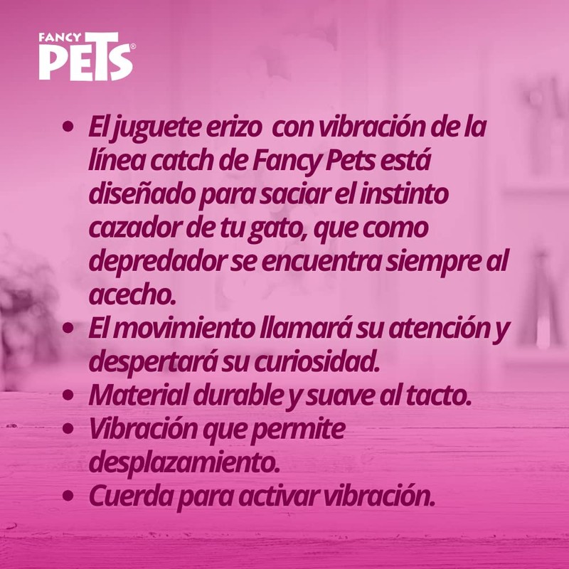 Fancy Pets Juguete Catch con Forma de Erizo Que Vibra