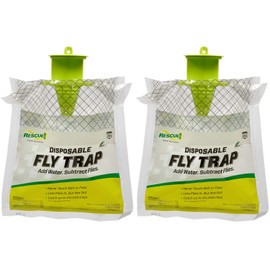RESCUE! Outdoor Disposable Hanging Fly Trap - 2 Traps
